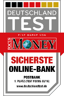 Postbank sicherste Online-Bank Postbank sicherste Online-Bank - Focus Money 2016