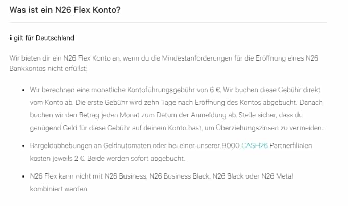 n26 Flexkonto Screenshot n26 Flexkonto Screenshot