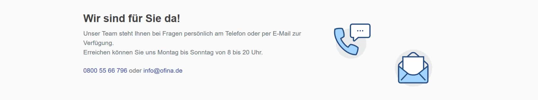 Ofina Kundenservice Kundenservice Ofina