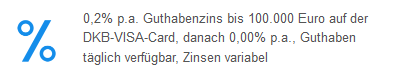 dkb kreditkarte zinsen