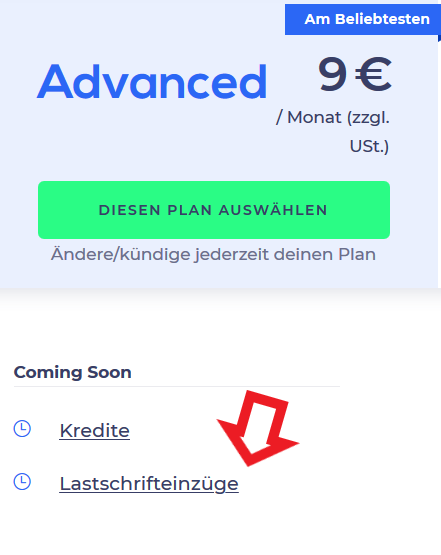 Penta Lastschrifteinzug