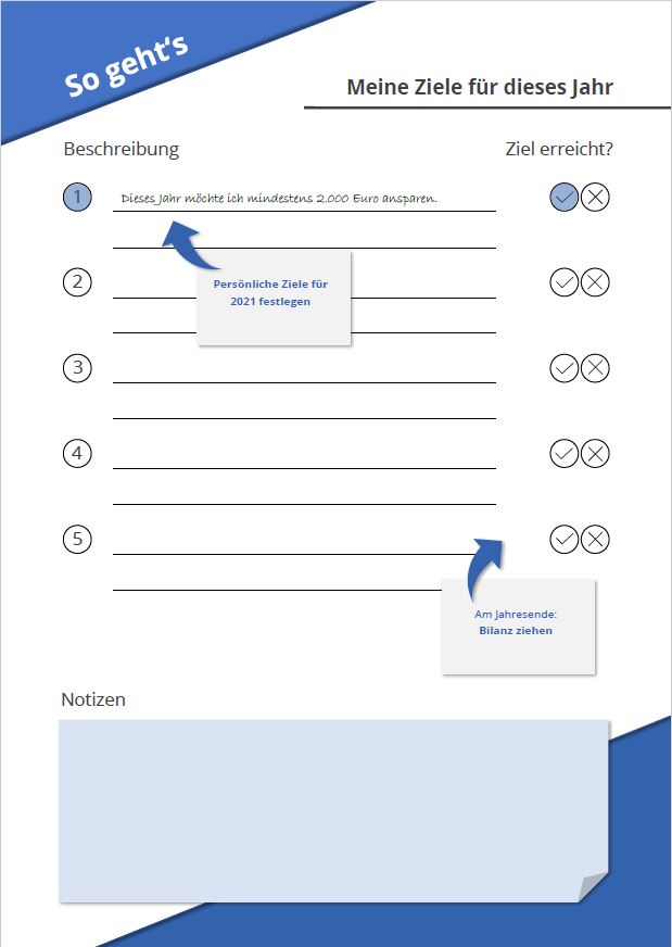 Haushaltsbuch 2021 Ziele Festlegen Haushaltsbuch 2021 Ziele Festlegen