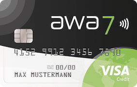 Awa7 Visa Kreditkarte