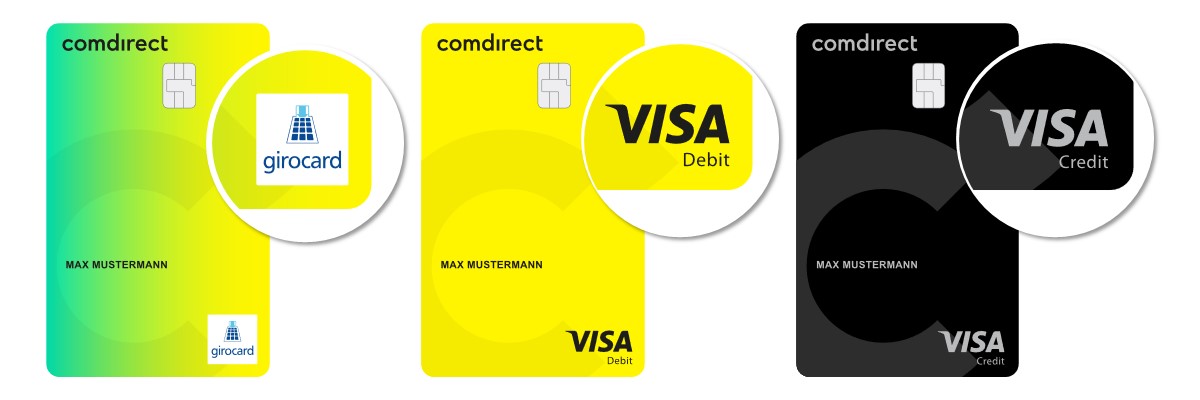 Comdirect Girokarte Debitkarte Kreditkarte